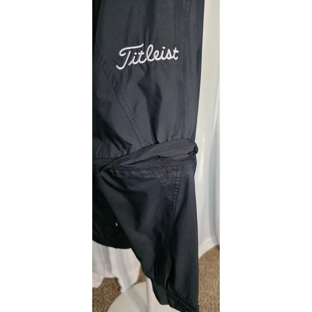 FootJoy Titleist Mens Golf Rain Jacket Convertible Sleeves Dryjoy Windbreaker M